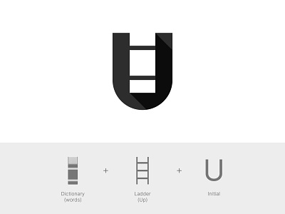 Upwords Dictionary (Concept) branding concept design dictionary graphic icon logo logo concept mark monogram symbol upwords