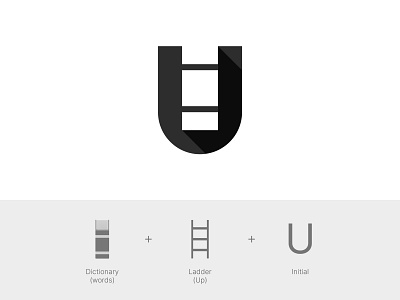 Upwords Dictionary (Concept) branding concept design dictionary graphic icon logo logo concept mark monogram symbol upwords