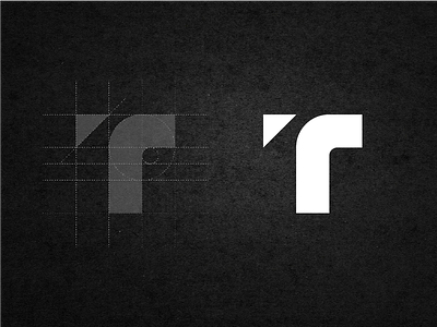 TR Logo art cryptocurrency design graphic icos logo monogram website