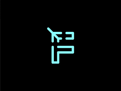 F For Flight Option A art branding design graphic icon letter logo minimal monogram symbol typography