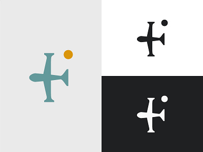 F For Flight Option B art branding design graphic icon identity logo minimal monogram symbol typography