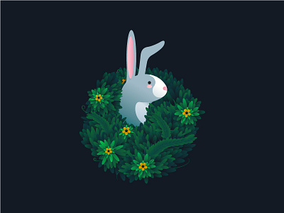 Bunny animal art bunny character colour colours design digital graphic happy easter illustration