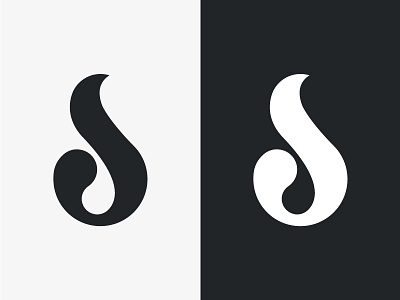 D+S Monogram black branding colour design graphic icon logo monogram one symbol white