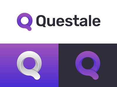 Questale (logo design) branding colour colours design gradient graphic icon logo monogram symbol