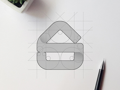 Solvr (Logo Construction) branding construction design drawing graphic grid icon logo monogram symbol