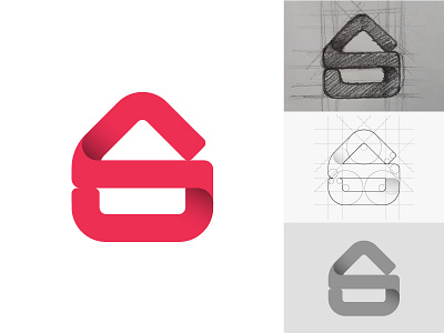 Solvr (Logo Process) app branding design graphic home service icon logo logo process monogram symbol