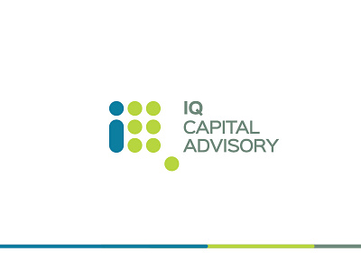 IQ Capital Advisory (Logo Design) branding colour colours corporate design gradient graphic icon identity logo monogram symbol