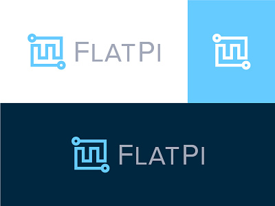 Flatpi (Logo Design) branding colour colours corporate design graphic icon identity logo monogram symbol