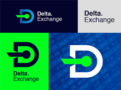 Delta.Exchange (Logo Concept) branding crypto currency design digital graphic ico icon logo monogram symbol typography website