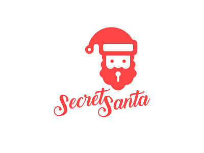 Secret Santa (Logo Design) art christmas colour design digital graphic icon illustration logo mark monogram secret santa symbol