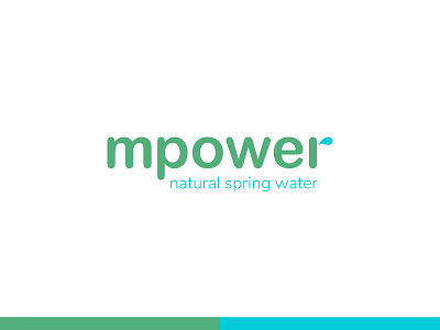 Mpower Spring Water art colour design digital graphic illustration logo logotype typography vector wordmark