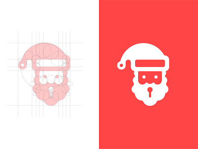 Secret Santa Construction art branding christmas colour design digital graphic icon illustration logo mark secret santa symbol