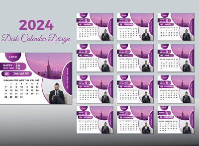 2024 Professional desk calendar design. abstract business calendar calendardesign design minimal corporate desk luxury minimal simple