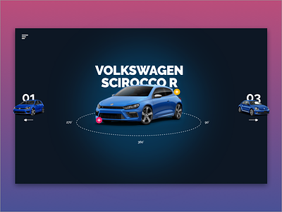 Volkswagen Concept + FREE Sketch file app branding design free gradient scirocco sketch type typography ui ux volkswagen
