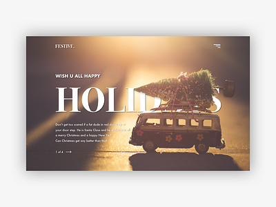 Festive 🎄 branding chistmas clean design homepage minimalistic new year site ui ux web website