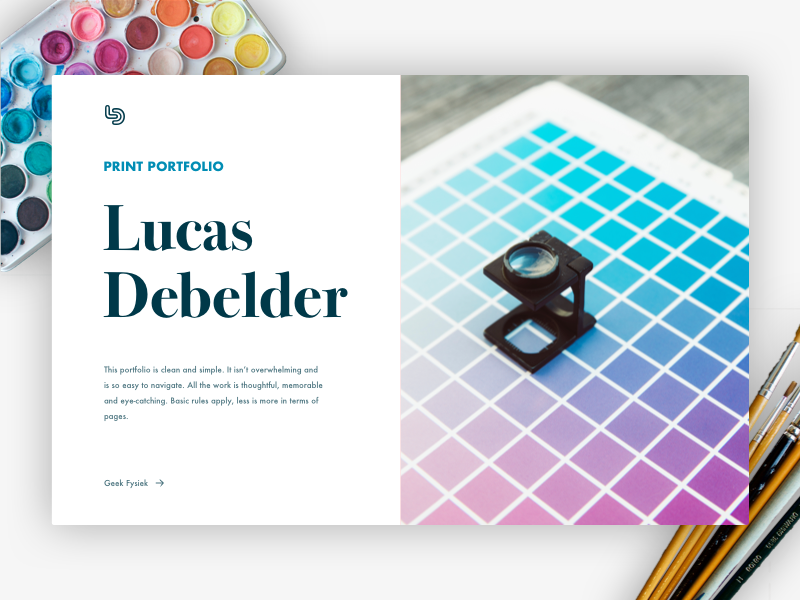 Print Portfolio web ux ui typography minimalistic logo branding design minimalism clean portfolio print