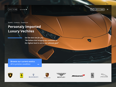Exclusive car dealership branding clean design landing page typography ui ux web