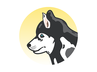 Boop The Snoot clean dog dog illustration dog logo dogs husky illustration logo minimalism puppy sketch vector
