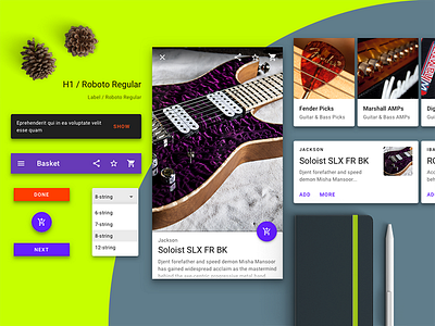 Music Store App 🎼 android app interface mobile mobile app ui ux