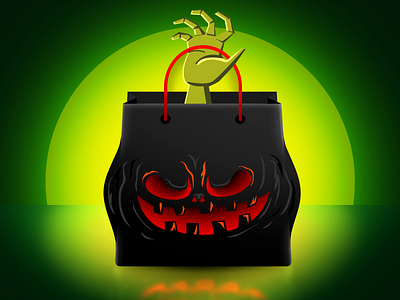 Monster Shopping Bag halloween monster shopping shopping bag