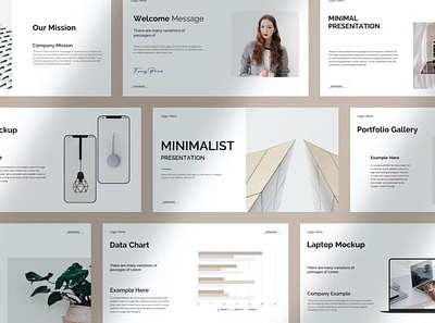 Minimal Presentation Template brand design google slide keynote powerpoint ppt presentation