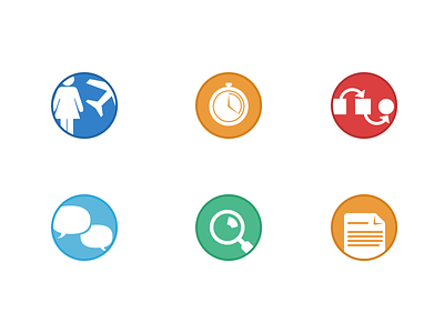 Flat Icons circle documents flat icon icons simple white