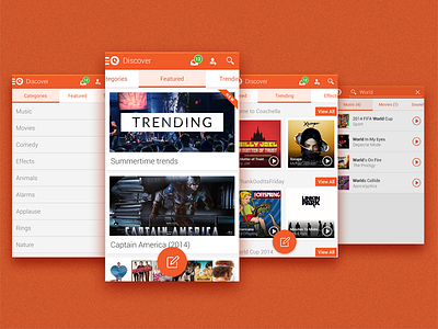 Qwyrk android app categories music orange tabs
