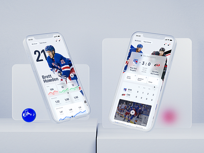 Athlete Personal Stats Concept App 3d app clean concept design interface ios minimal mobile ui