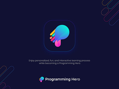 Programming Hero Logo 2019 app appicon branding coding design gradiant gradient icon illustration logo logodesign logoicon logotype programming shape type typogaphy vector visual identity