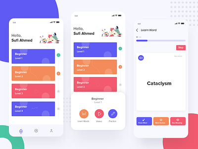 English Learning App by Sufi Ahmed Hamim on Dribbble