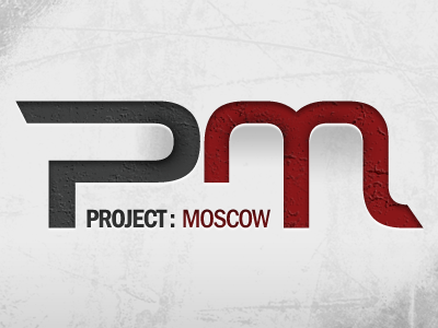 Project Moscow dirty grunge logo