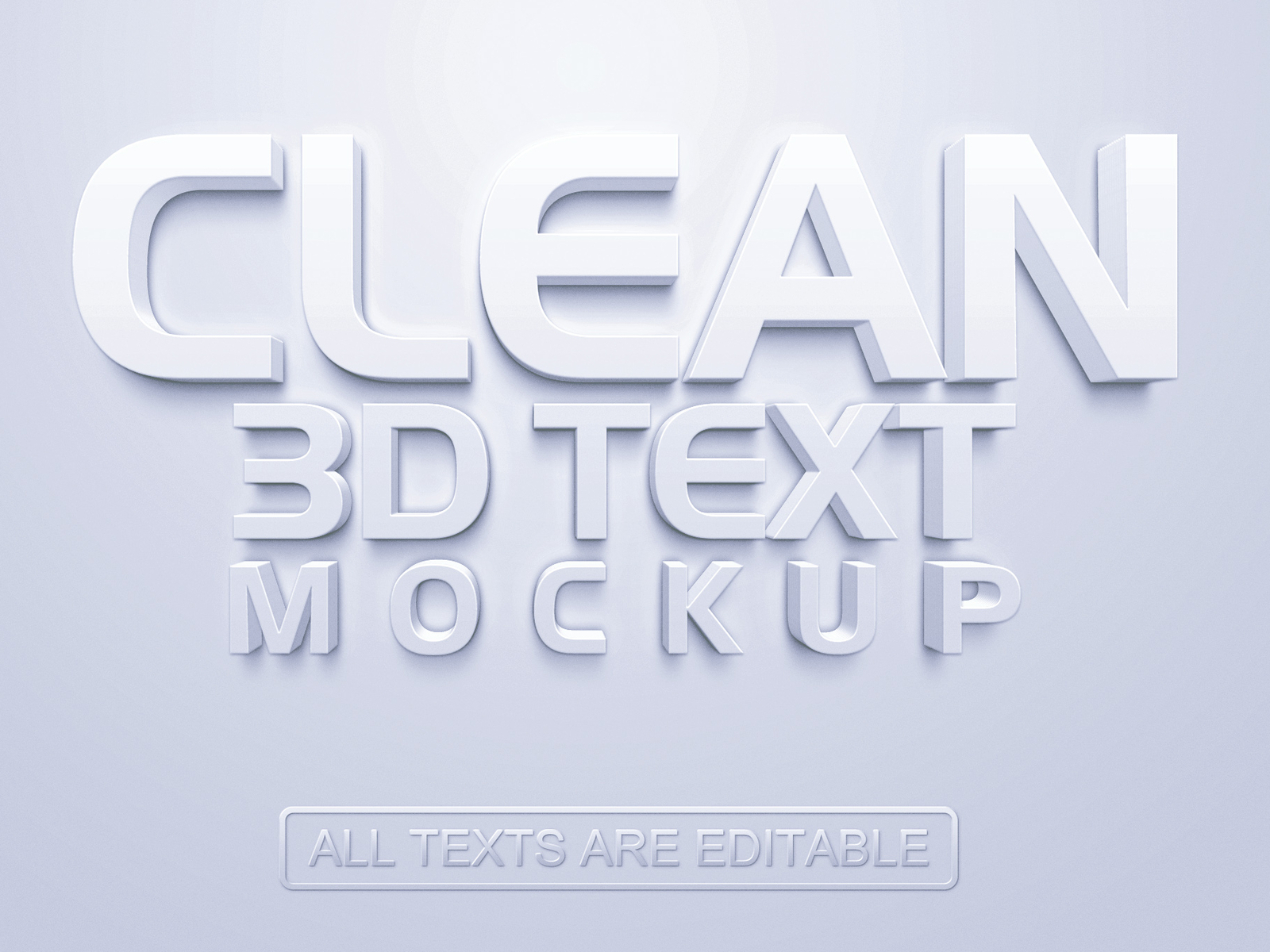 Download 3D Text Mockup by state seven on Dribbble