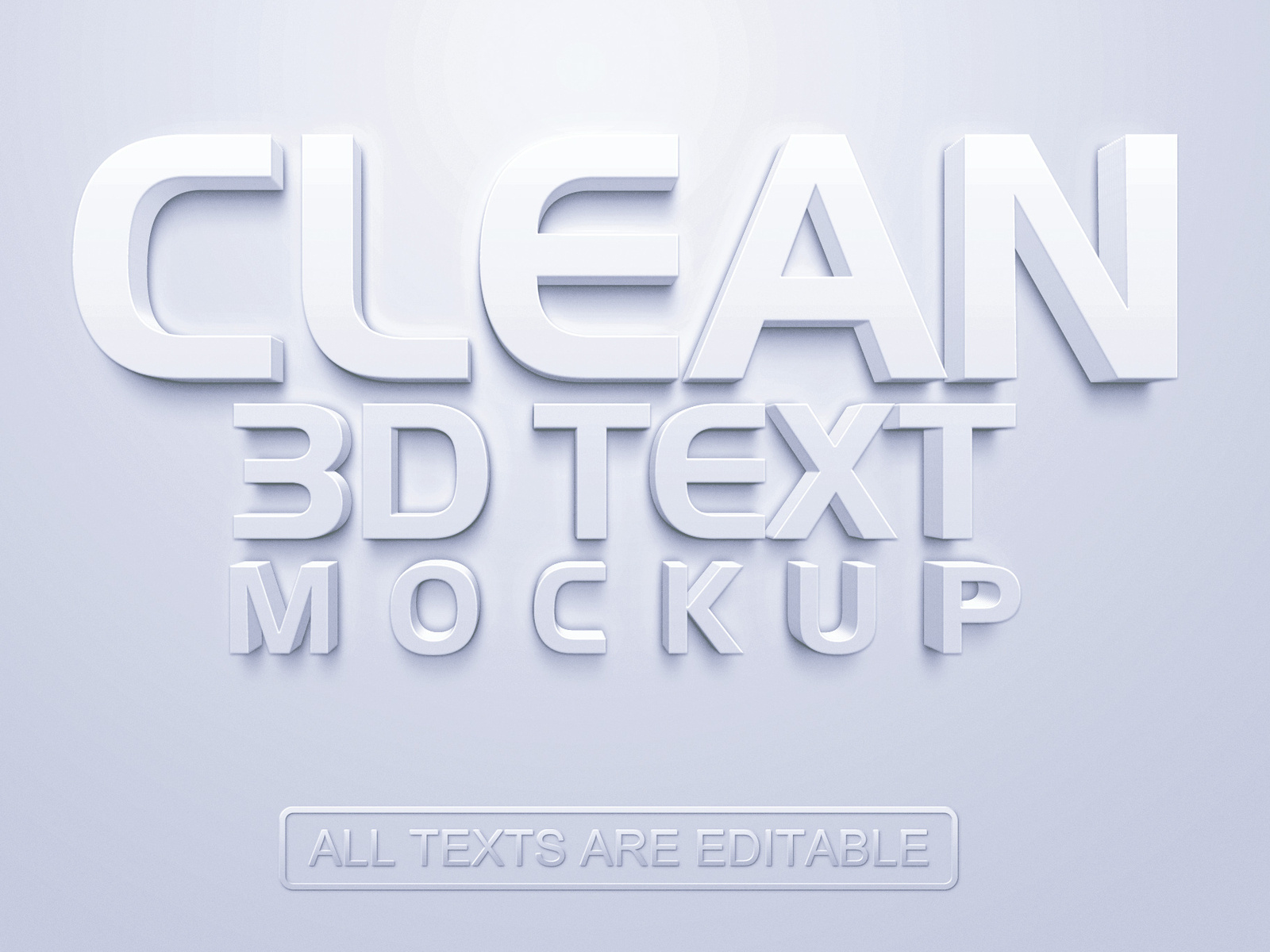 3D Text Mockup by state seven on Dribbble