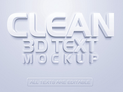 3D Text Mockup 3d effect 3d logo 3d text design graphic design logo mockup mockup photoshop psd text effect text mockup