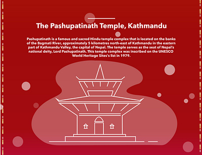 Temples of Nepal - Pashupatinath Temple graphic design illustraion kathmandu line art linear illustration nepal temples vector