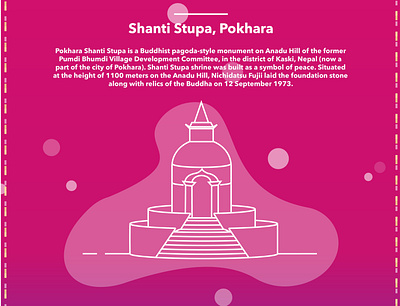 Temples of Nepal - Shanti Stupa graphic design illustraion illustration illustrator kathmandu line art linear illustration nepal temple vector