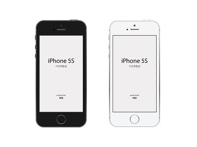 iPhone 5s Vector Mockup illustrator iphone5s mockup vector
