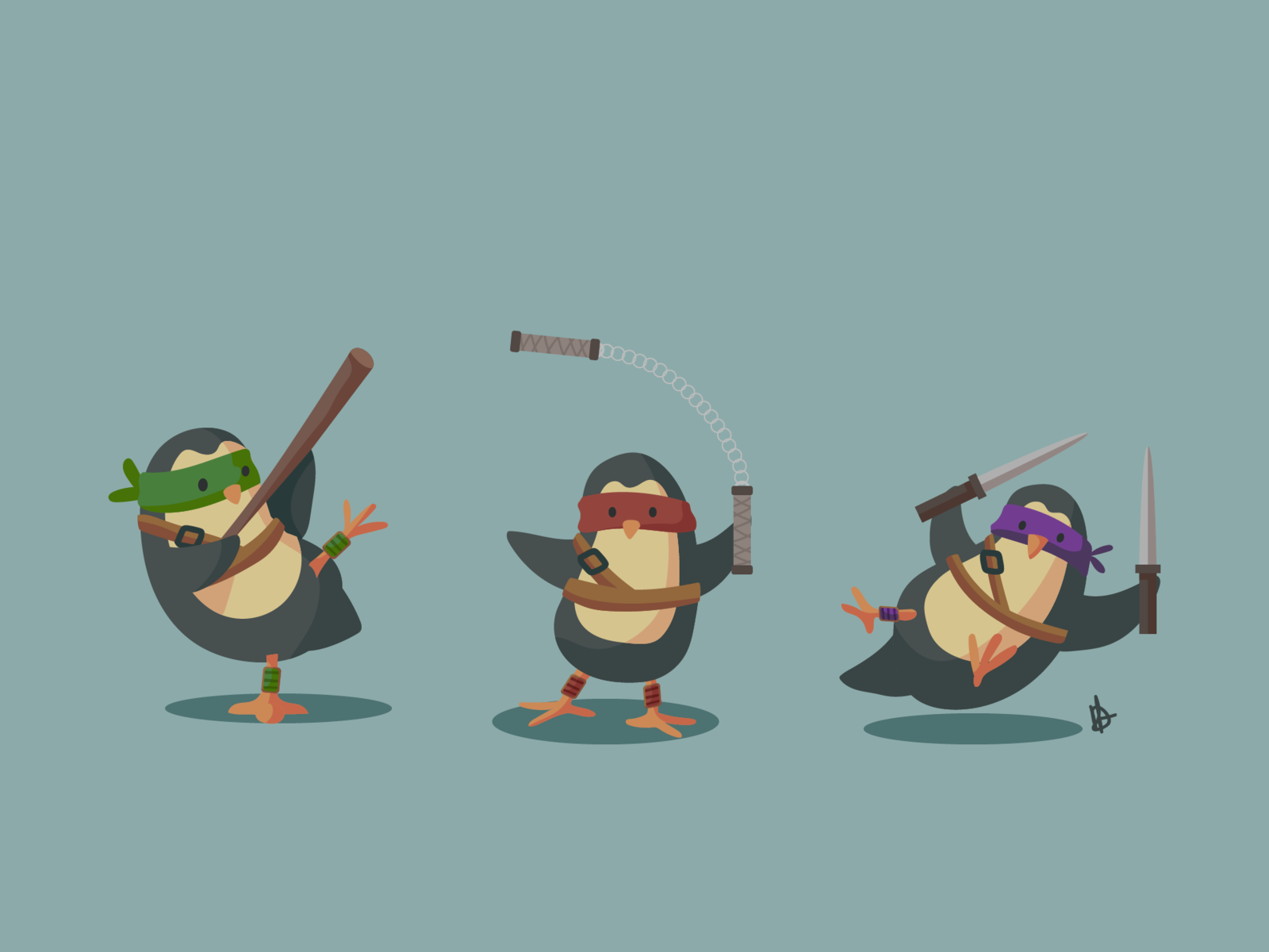 Ninja penguins wkwkwk. Пингвин ниндзя. Черепашки ниндзя и пингвины из Мадагаскара. Черепашки ниндзя Пингвин. Маммару, ниндзя-Пингвин.