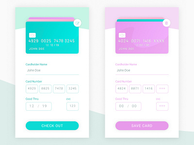 DailyUI #002 - Credit Card Checkout checkout credit card dailyui figma ui