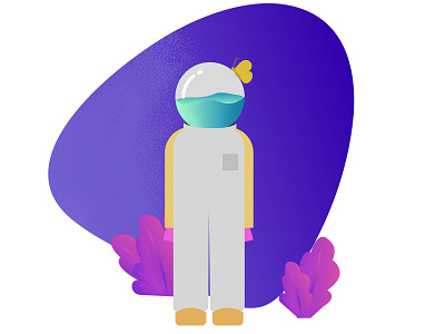 The Water Head alone butterfly clean design dribbble illustration minimal surreal surrealism ui vector water