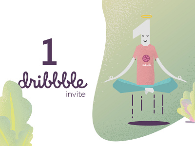 Dribbble Invite 1 dribbble illustration invites one shot vector
