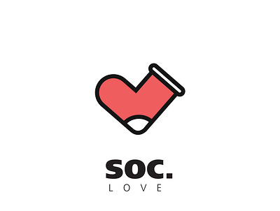 SOC Love clean icon illustration logo logo design love vector xmass