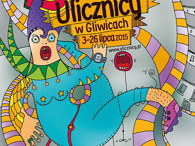 "Ulicznicy", poster illustration ilustracja