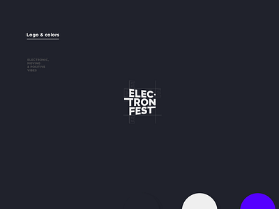 Electron festival / Branding branding deep blue dynamic electro electronic music festival fun logo switzerland visual identity