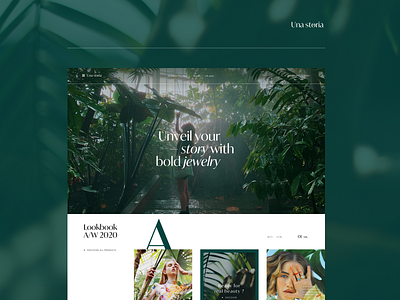 Una storia rebranding botanical garden branding identity immersive jungle chic logo nature rebranding stories typogaphy unsplash website