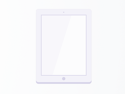 Ipad Icon - Exploration blue flat icon ipad purple stylized tablet