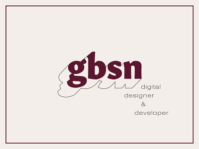 gbsn branding pt. 1 beauty branding clean design developer digital identity logo logotype minimal self system type typography ui ux vector wordmark