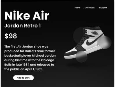 NIKE LANDING PAGE branding graphic design ui