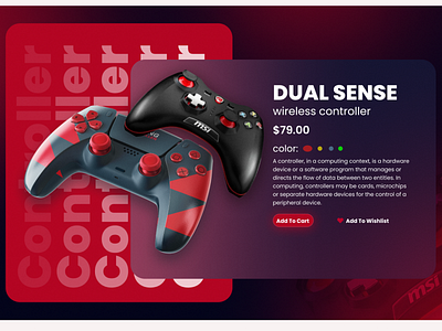 CONTROLLER 3d branding ui