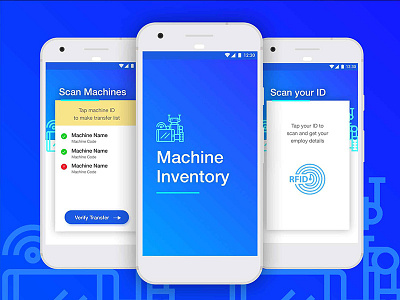 Machine Inventory Application UX android inventory rfid ux
